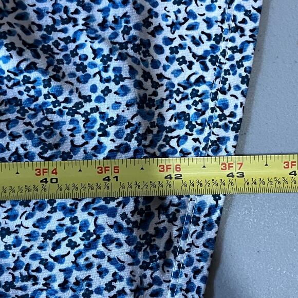 Loft Women's Side Knot Floral Ditsy Print Crewneck Jersey Midi Dress Size XL NWT - Picture 6 of 6